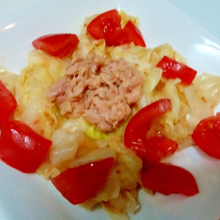 レンジキャベツの胡麻ドレサラダ♪